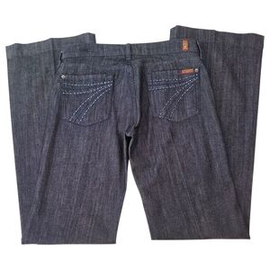 7 For All Mankind Dark Blue Flare Jeans